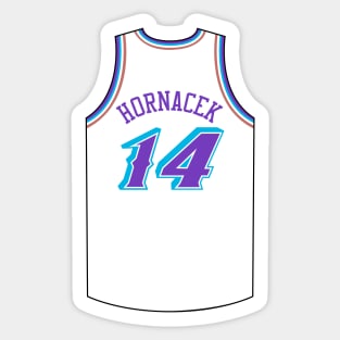 Jeff Hornacek Utah Jersey Qiangy Sticker